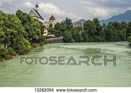 Lech River; Fussen, Germany View Large Photo Image Picture - Lech River; Fussen, Germany. Fotosearch