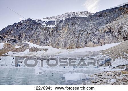 Mount Edith Cavell; Alberta, Canada View Large Photo Image Stock Photography - Mount Edith Cavell; Alberta, Canada. Fotosearch