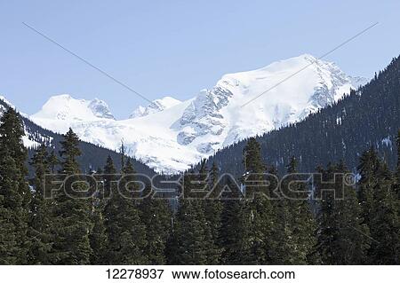 Stock Photo - Mount Matier and Joffre Mountain as seen from Duffy Lake Road; British Columbia, Canada. Fotosearch