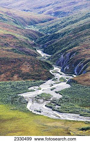 Stock Photo - Noatak River And The Brooks Range, Gates Of The Arctic National Park, Northwestern Alaska; Alaska, United States Of America. Fotosearch