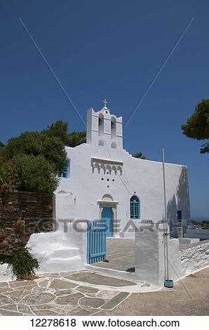 Panagia Ourano Fora; Sifnos, Cyclades, Greek Islands, Greece View Large Photo Image Stock Photo - Panagia Ourano Fora; Sifnos, Cyclades, Greek Islands, Greece. Fotosearch