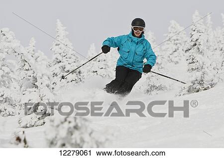 Skiing on Whistler Mountain; Whistler, British Columbia, Canada View Large Photo Image Stock Image - Skiing on Whistler Mountain; Whistler, British Columbia, Canada. Fotosearch