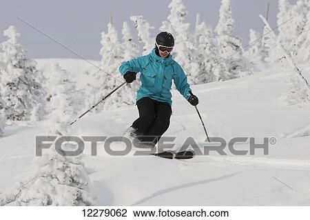 Skiing on Whistler Mountain; Whistler, British Columbia, Canada View Large Photo Image Stock Image - Skiing on Whistler Mountain; Whistler, British Columbia, Canada. Fotosearch
