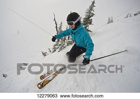 Skiing on Whistler Mountain; Whistler, British Columbia, Canada View Large Photo Image Stock Image - Skiing on Whistler Mountain; Whistler, British Columbia, Canada. Fotosearch
