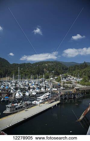 Snug Cove harbour; Bowen Island, British Columbia, Canada View Large Photo Image Stock Photography - Snug Cove harbour; Bowen Island, British Columbia, Canada. Fotosearch