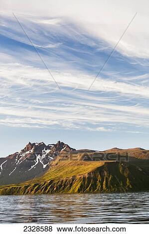 Stock Photo - South Walrus Peak Near Cold Bay Between Morzhovoi Bay And Cold Bay On The Alaska Peninsula; Southwest Alaska, United States Of America. Fotosearch