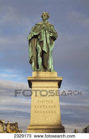 Statue Of King George Iv On George Street; Edinburgh, Scotland View Large Photo Image Stock Image - Statue Of King George Iv On George Street; Edinburgh, Scotland. Fotosearch