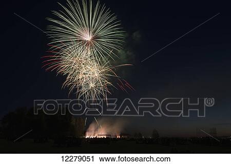 The end of day fireworks display celebrating Pitt Meadows Day; Pitt Meadows, British Columbia, Canada View Large Photo Image Stock Image - The end of day fireworks display celebrating Pitt Meadows Day; Pitt Meadows, British Columbia, Canada. Fotosearch
