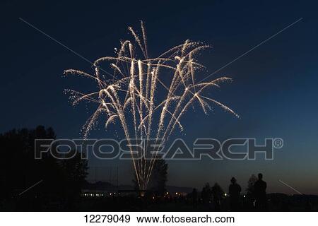 The end of day fireworks display celebrating Pitt Meadows Day; Pitt Meadows, British Columbia, Canada View Large Photo Image Stock Photo - The end of day fireworks display celebrating Pitt Meadows Day; Pitt Meadows, British Columbia, Canada. Fotosearch