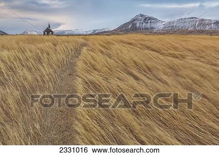 The Grassy Fields And A Church At Budir On The Snaefellsnes Peninsula; Iceland View Large Photo Image Stock Photograph - The Grassy Fields And A Church At Budir On The Snaefellsnes Peninsula; Iceland. Fotosearch