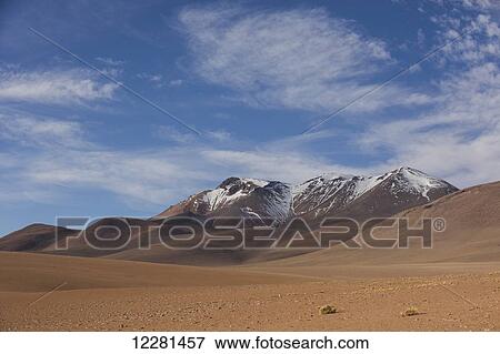 Stock Photo - The surreal mountainous landscape of Bolivia's Altilano region; Bolivia. Fotosearch