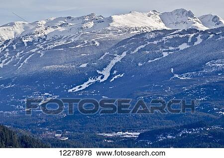 View of Blackcomb and Whistler Mountain from the top of Sproat Mountain near Whistler; British Columbia, Canada View Large Photo Image Stock Photo - View of Blackcomb and Whistler Mountain from the top of Sproat Mountain near Whistler; British Columbia, Canada. Fotosearch