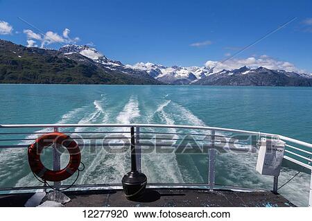 View of the Fairweather Range from the stern of a boat, Glacier Bay National Park, Southeast Alaska, Summer View Large Photo Image Stock Image - View of the Fairweather Range from the stern of a boat, Glacier Bay National Park, Southeast Alaska, Summer. Fotosearch