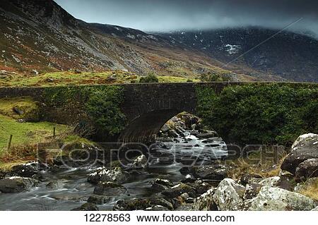 Stock Image - Winter in the Gap of Dunloe, near Killarney; County Kerry, Ireland. Fotosearch