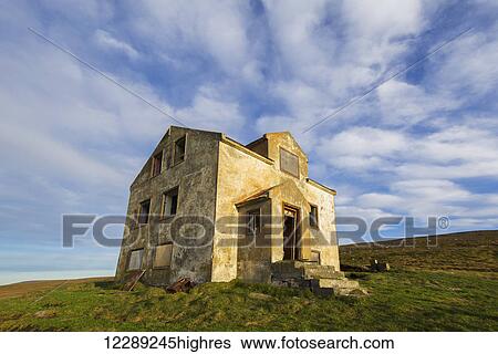 Stock Photograph - Abandoned house in rural Iceland; Iceland. Fotosearch