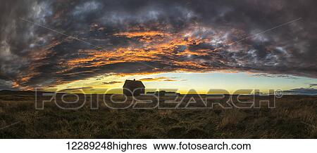 Abandoned house in rural Iceland with a beautiful sunset in the sky; Iceland View Large Photo Image Stock Photograph - Abandoned house in rural Iceland with a beautiful sunset in the sky; Iceland. Fotosearch