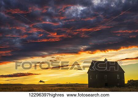 Abandoned house in rural Iceland with a brilliant sunset; Iceland View Large Photo Image Stock Photograph - Abandoned house in rural Iceland with a brilliant sunset; Iceland. Fotosearch