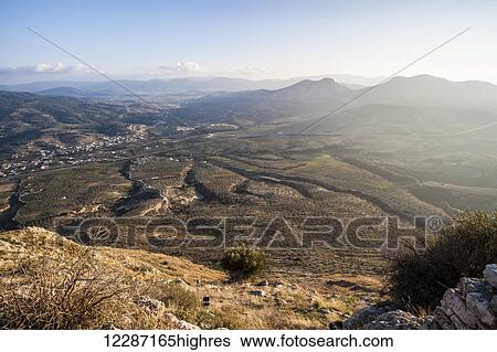 Stock Photograph - Acrocorinth; Corinth, Greece. Fotosearch