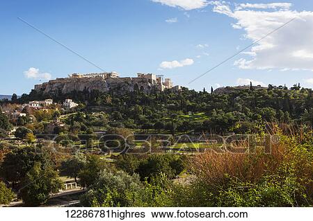 Stock Photograph - Acropolis of Athens; Athens, Greece. Fotosearch