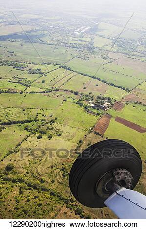 Stock Photograph - Aerial view of landscape near Managua; Nicaragua. Fotosearch