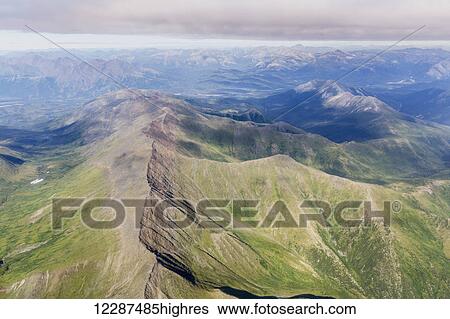 Aerial view of mountain ridges in the Brooks Range; Alaska, United States of America View Large Photo Image Stock Photograph - Aerial view of mountain ridges in the Brooks Range; Alaska, United States of America. Fotosearch