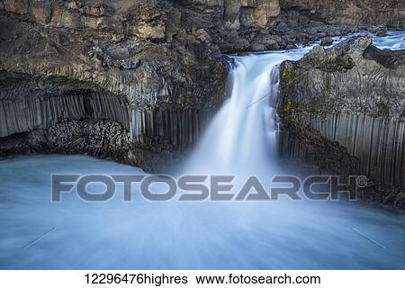 Aldeyjarfoss; Iceland View Large Photo Image Stock Photograph - Aldeyjarfoss; Iceland. Fotosearch