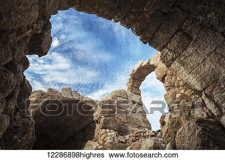 Stock Photograph - Amphitheatre, Bet Guvrin, Maresha National Park; Israel. Fotosearch