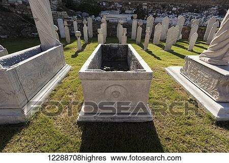 Stock Photograph - Ancient cemetery; Smyrna, Turkey. Fotosearch