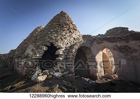Stock Photograph - Ancient stone ruins; Harran, Turkey. Fotosearch