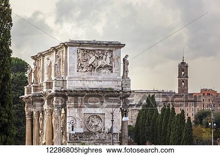 Arch of Constantine; Rome, Italy View Large Photo Image Stock Photograph - Arch of Constantine; Rome, Italy. Fotosearch