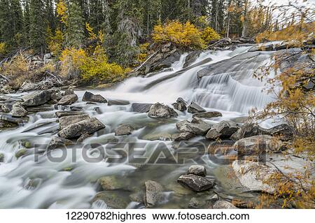 Autumn scenic of Otter Falls, Yukon Territory, Canada View Large Photo Image Stock Photograph - Autumn scenic of Otter Falls, Yukon Territory, Canada. Fotosearch