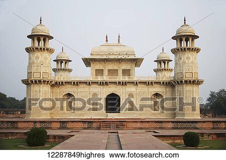 Stock Photograph - Baby Taj From The Rear; Agra, Uttar Pradesh, India. Fotosearch