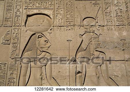 Bas-reliefs on walls, Temple of Haroeris and Sobeck; Kom Ombo, Egypt View Large Photo Image Stock Image - Bas-reliefs on walls, Temple of Haroeris and Sobeck; Kom Ombo, Egypt. Fotosearch