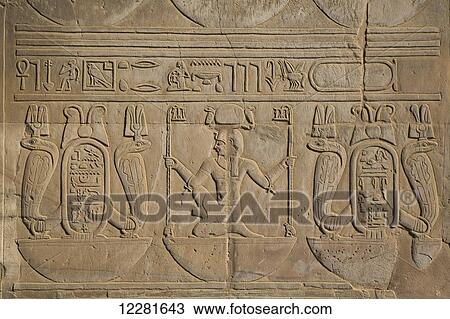 Bas-reliefs on walls, Temple of Haroeris and Sobeck; Kom Ombo, Egypt View Large Photo Image Stock Image - Bas-reliefs on walls, Temple of Haroeris and Sobeck; Kom Ombo, Egypt. Fotosearch