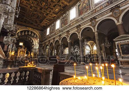 Stock Photograph - Basilica of St. Mary of the Altar of Heaven; Rome, Italy. Fotosearch