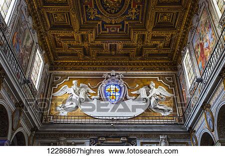 Stock Photograph - Basilica of St. Mary of the Altar of Heaven; Rome, Italy. Fotosearch