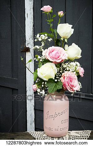 Stock Photograph - Bouquet of roses; Chilliwack, British Columbia, Canada. Fotosearch