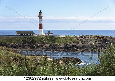 Buchan Ness Lighthouse, Moray Firth Coast; Aberdeenshire, Scotland View Large Photo Image Stock Photograph - Buchan Ness Lighthouse, Moray Firth Coast; Aberdeenshire, Scotland. Fotosearch