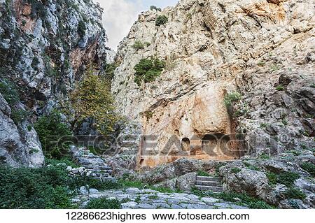 Castalian Spring; Delphi, Greece View Large Photo Image Stock Photograph - Castalian Spring; Delphi, Greece. Fotosearch