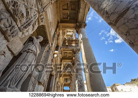 Stock Photograph - Celsus Library; Ephesus, Turkey. Fotosearch