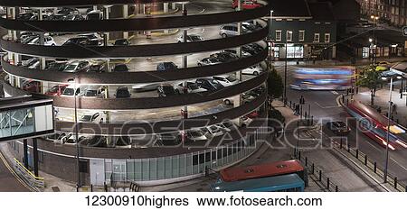 Circular multi-level parking lot; Gateshead, Tyne and Wear, England View Large Photo Image Stock Photograph - Circular multi-level parking lot; Gateshead, Tyne and Wear, England. Fotosearch