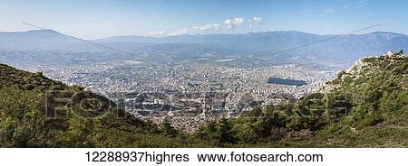 Stock Photograph - Cityscape of the modern city of Antakya; Antakya, Turkey. Fotosearch