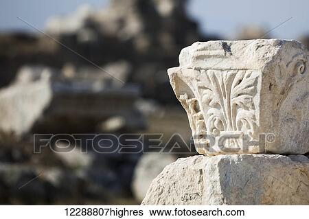 Close up detail of decorative stone carving; Laodicea, Turkey View Large Photo Image Stock Photograph - Close up detail of decorative stone carving; Laodicea, Turkey. Fotosearch