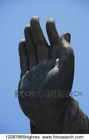 Close Up Of Big Buddha Hand; Hong Kong View Large Photo Image Stock Photograph - Close Up Of Big Buddha Hand; Hong Kong. Fotosearch