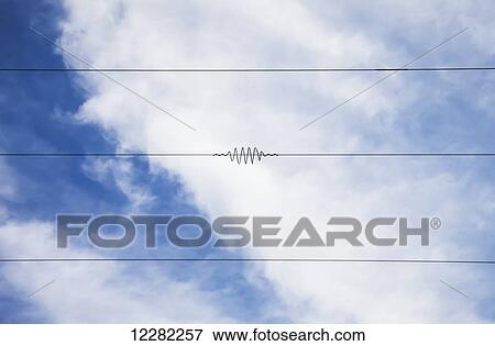Coil spring diverter on power line helps to protect birds; Alberta, Canada View Large Photo Image Stock Photo - Coil spring diverter on power line helps to protect birds; Alberta, Canada. Fotosearch