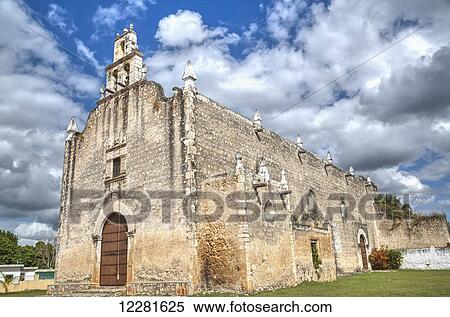 Colonial Church, late sixteenth century; Yucatan, Mexico View Large Photo Image Stock Photography - Colonial Church, late sixteenth century; Yucatan, Mexico. Fotosearch