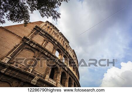 Colosseum; Rome, Italy View Large Photo Image Stock Photograph - Colosseum; Rome, Italy. Fotosearch