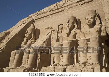 Colossi of Ramses II, Sun Temple, Abu Simbel Temples; Egypt View Large Photo Image Stock Image - Colossi of Ramses II, Sun Temple, Abu Simbel Temples; Egypt. Fotosearch