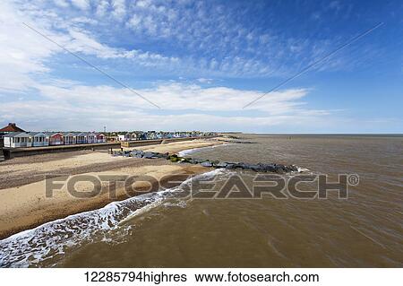Colourful resort houses along the beach; Southwold, Suffolk, England View Large Photo Image Stock Photograph - Colourful resort houses along the beach; Southwold, Suffolk, England. Fotosearch
