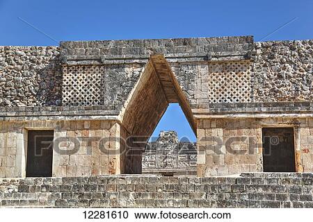 Corbelled Arch, Nuns Quadrangle, Uxmal; Yucatan, Mexico View Large Photo Image Stock Image - Corbelled Arch, Nuns Quadrangle, Uxmal; Yucatan, Mexico. Fotosearch